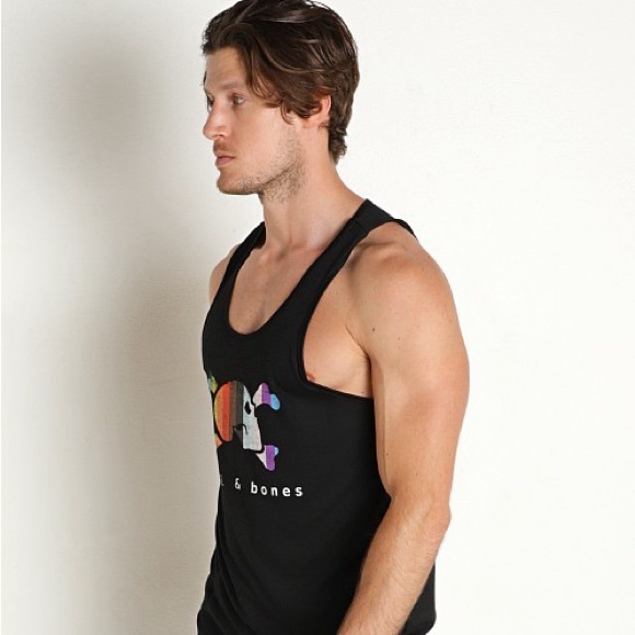 Skull and Bones Other - Skull and Bones Men’s Pride Rainbow Black Tank Top